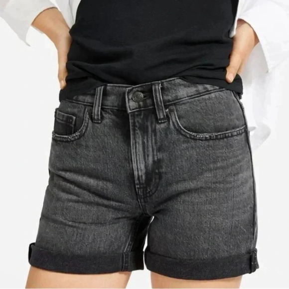 Everlane Pants - Everlane W Relaxed Denim Shorts in Faded Black Size 26